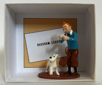 Hergé - Figurine Tintin et Milou la carte de visite de Rackham - Collection générique - Pixi - 2005
