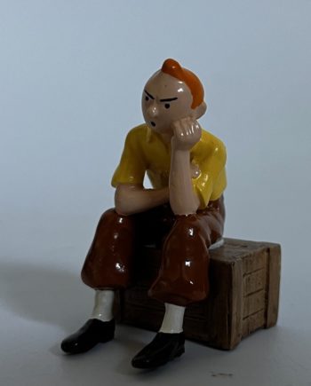Hergé - Figurine Pixi - Les cigares du pharaon - Tintin caisse - 1998