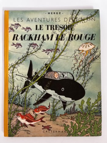 Hergé - Les Aventures de Tintin - Le trésor de Rackham le Rouge - Edition originale - A24 - 1945
