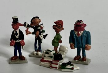 Franquin - Gaston 5 mini figurines - Pixi - 1997