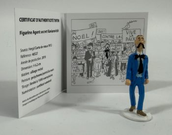 Hergé - Tintin - Collection Carte de Voeux - Figurine Agent secret Kaviarovitch -  Pixi - 2020