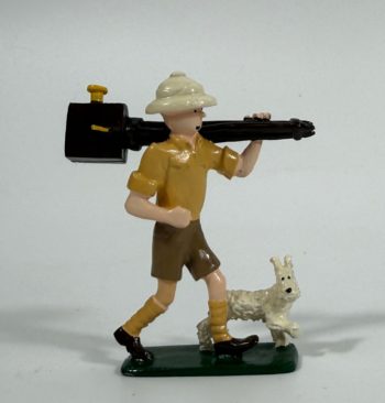 Hergé - Tintin en explorateur avec Milou - Tintin au Congo - Pixi - 1990