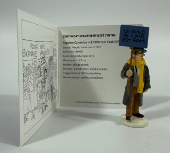 Hergé - Tintin - Collection Carte de Voeux - Figurine Carreidas Air Frais -  Pixi - 2016