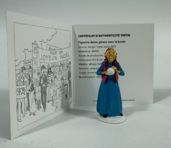 Hergé - Tintin - Collection Carte de Voeux - Figurine Dame gitane avec la boule -  Pixi - 2018