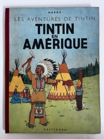 Hergé - Tintin en Amérique - EO couleur - B1 - Casterman - 1946