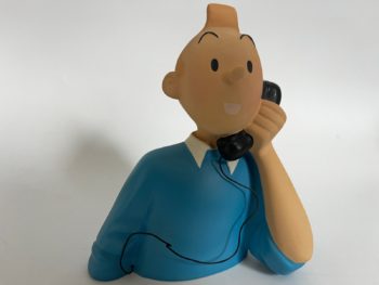 Hergé - Buste Tintin au téléphone - Leblon Delienne - 1990
