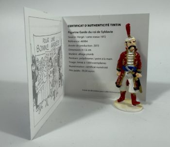 Hergé - Tintin - Collection Carte de Voeux - Figurine Garde du trésor Royal -  Pixi - 2013