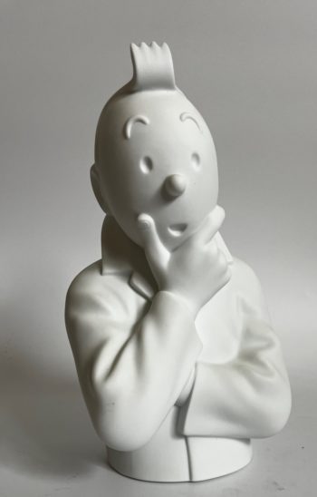 Hergé - Figurine Tintin pense - Grand modèle - Version mate - Moulinsart - 2013