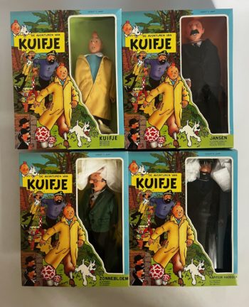 Hergé - Les Aventures de Tintin - Ensemble de 4 personnages articulés - Seri - 1985