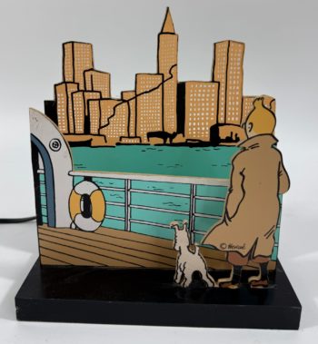 Hergé - Tintin En Amérique - lampe - Trousselier