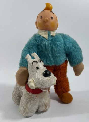 Hergé - Les Aventures de Tintin - Ensemble de deux poupées vintage - Années 70