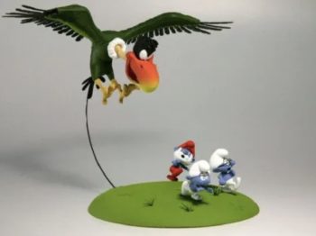 Peyo - Figurine Les Schtroumpfs et le Cracoucass- Zedibulle - 2012